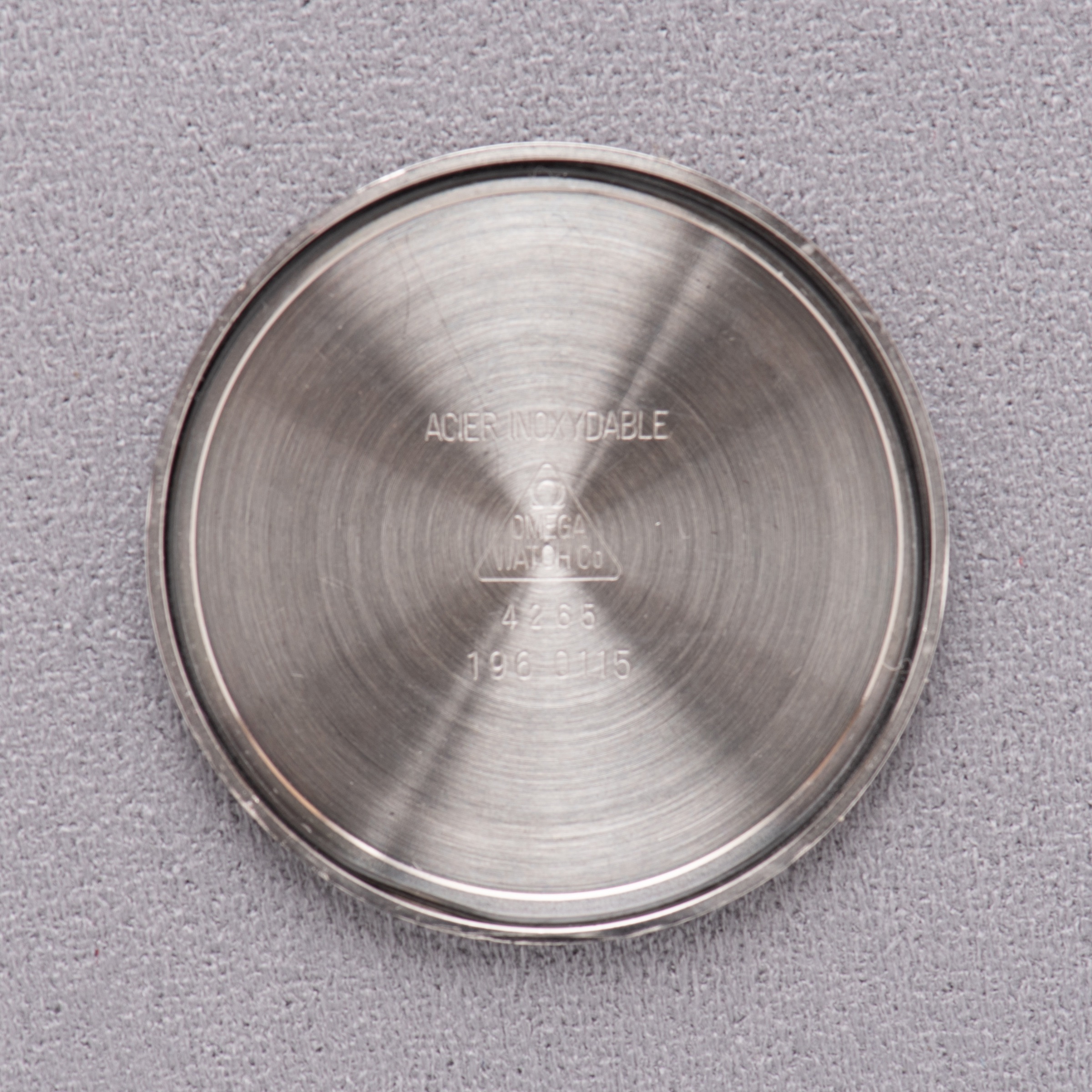 View of Omega Seamaster Quartz — silver dial — Ref. 196.0115 — 1977